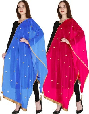 DIAMO Silk Blend Embellished Women Dupatta