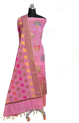 The SDF India Cotton Silk Self Design Salwar Suit Material