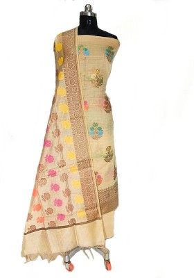 The SDF India Cotton Silk Self Design Salwar Suit Material