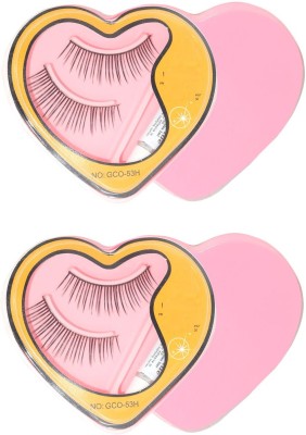 JANOST 3D HEART SHAP FALSE EYELASHES FOR EYE MAKEUP LOOK(Pack of 2)