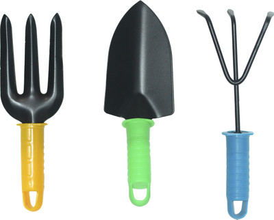 Freshome Garden Tools Big 3Pc Plastic Handle Garden Tool Kit(3 Tools)
