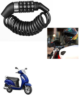 Znee Smart Steel Combination Lock For Helmet