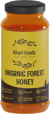 Khari Foods Pure Natural Organic Raw Forest Honey 250g, NMR Tested, No Added Sugar(250 g)