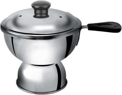 Divviks Steel Chirata Puttu Maker Stainless Steel, Use with Pressure Cooker,Silver 300ML Stainless Steel Steamer(1 L)