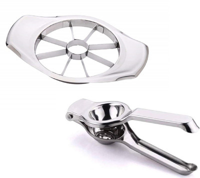 ZUCLLIN APPLE CUTTER & LEMON PRESS Kitchen Tool Set(Silver, Chopper)