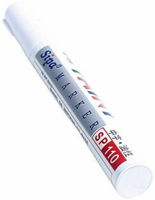 Sipa Permanent Paint Marker Pen - White Color - Oil based ink, Write on any surface (Set of 1, White)(Set of 1, White)