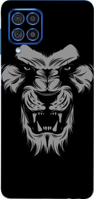 BUGGU Samsung Galaxy F62, samsung galaxy f62 Mobile Skin(Ultra Super Black Lion Skin With High Matte Finish., Mobile Skin (Back+Side+Camera))