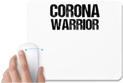 UDNAG White Mousepad 'Corona | Corona Warrior' for Computer / PC / Laptop [230 x 200 x 5mm] Mousepad(White)