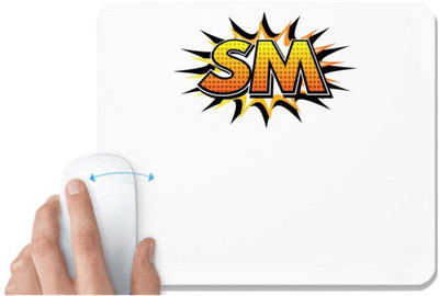 UDNAG White Mousepad 'Mom | Super Mummy' for Computer / PC / Laptop [230 x 200 x 5mm] Non Slip Base Mousepad(White)