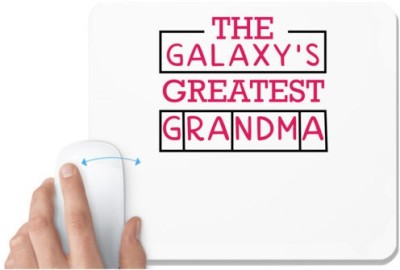 UDNAG White Mousepad 'Grand mother | The Galaxy's' for Computer / PC / Laptop [230 x 200 x 5mm] Mousepad(White)