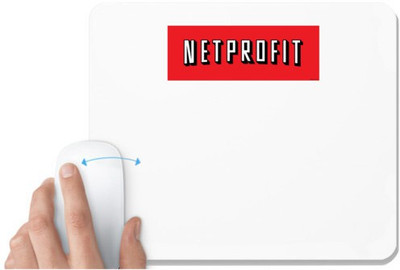 UDNAG White Mousepad 'Profit | Netprofit' for Computer / PC / Laptop [230 x 200 x 5mm] Mousepad(White)