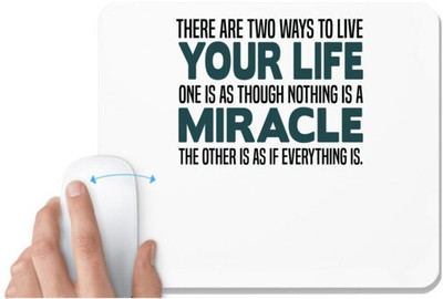 UDNAG White Mousepad 'Nurse | Your life miracle' for Computer / PC / Laptop [230 x 200 x 5mm] Mousepad(White)