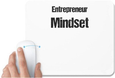 UDNAG White Mousepad 'Entrepreneur | Mindset' for Computer / PC / Laptop [230 x 200 x 5mm] Mousepad(White)