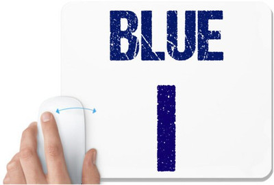 UDNAG White Mousepad 'Navratri | Blue' for Computer / PC / Laptop [230 x 200 x 5mm] Mousepad(White)