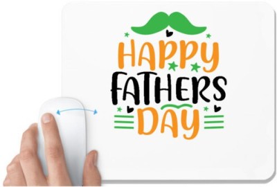 UDNAG White Mousepad 'Dad Father | Happy fathers day' for Computer / PC / Laptop [230 x 200 x 5mm] Mousepad(White)