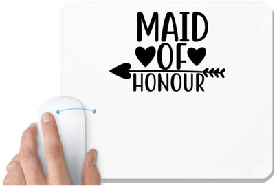 UDNAG White Mousepad 'Honour | Maid of1' for Computer / PC / Laptop [230 x 200 x 5mm] Mousepad(White)