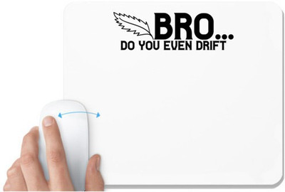 UDNAG White Mousepad 'Brother | bro' for Computer / PC / Laptop [230 x 200 x 5mm] Mousepad(White)