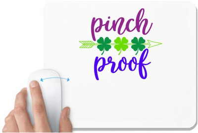 UDNAG White Mousepad 'pinch proof' for Computer / PC / Laptop [230 x 200 x 5mm] Mousepad(White)