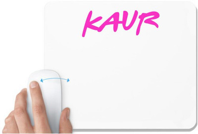 UDNAG White Mousepad 'Kaur' for Computer / PC / Laptop [230 x 200 x 5mm] Non Slip Base Mousepad(White)