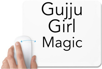 UDNAG White Mousepad 'Gujrati | Gujju girl magic' for Computer / PC / Laptop [230 x 200 x 5mm] Mousepad(White)