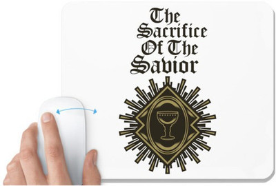 UDNAG White Mousepad 'The Sacrifice of the Sabior' for Computer / PC / Laptop [230 x 200 x 5mm] Mousepad(White)