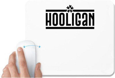UDNAG White Mousepad 'hooligan' for Computer / PC / Laptop [230 x 200 x 5mm] Non Slip Base Mousepad(White)