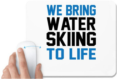 UDNAG White Mousepad 'We bring water' for Computer / PC / Laptop [230 x 200 x 5mm] Non Slip Base Mousepad(White)