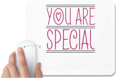 UDNAG White Mousepad 'Mother | YOU ARE SPECIAL' for Computer / PC / Laptop [230 x 200 x 5mm] Mousepad(White)