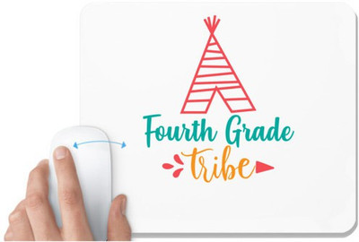 UDNAG White Mousepad 'School | fourth grade tribe' for Computer / PC / Laptop [230 x 200 x 5mm] Mousepad(White)