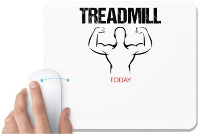 UDNAG White Mousepad 'Gym | Treadmill' for Computer / PC / Laptop [230 x 200 x 5mm] Mousepad(White)