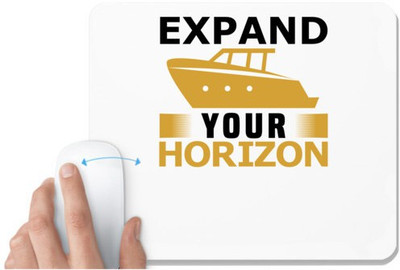 UDNAG White Mousepad 'Expand your' for Computer / PC / Laptop [230 x 200 x 5mm] Mousepad(White)
