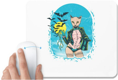 UDNAG White Mousepad 'Halloween | Halloween art' for Computer / PC / Laptop [230 x 200 x 5mm] Mousepad(White)