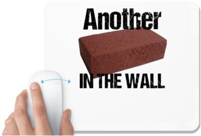 UDNAG White Mousepad 'Brick | Another brick in the wall' for Computer / PC / Laptop [230 x 200 x 5mm] Mousepad(White)