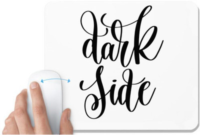 UDNAG White Mousepad 'Dark Side' for Computer / PC / Laptop [230 x 200 x 5mm] Mousepad(White)