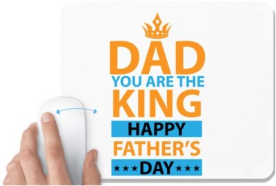 UDNAG White Mousepad 'Pappa | DAD' for Computer / PC / Laptop [230 x 200 x 5mm] Mousepad(White)