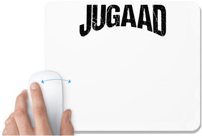 UDNAG White Mousepad 'Jugaad' for Computer / PC / Laptop [230 x 200 x 5mm] Non Slip Base Mousepad(White)