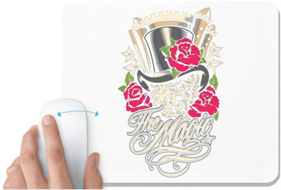 UDNAG White Mousepad 'Magic Hat | The Magic Hat' for Computer / PC / Laptop [230 x 200 x 5mm] Mousepad(White)