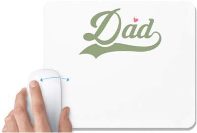 UDNAG White Mousepad 'Dad Father | Dad, est 2019' for Computer / PC / Laptop [230 x 200 x 5mm] Mousepad(White)