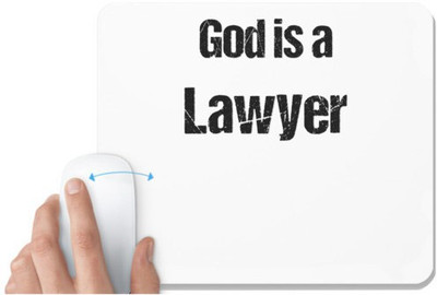 UDNAG White Mousepad 'Lawyer | is Lawyer' for Computer / PC / Laptop [230 x 200 x 5mm] Non Slip Base Mousepad(White)