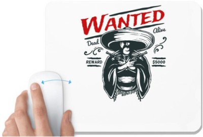 UDNAG White Mousepad 'Wild west | Dead and alive' for Computer / PC / Laptop [230 x 200 x 5mm] Mousepad(White)