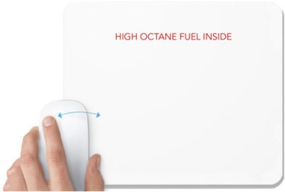 UDNAG White Mousepad 'Fuel Inside | High Octane Fuel inside' for Computer / PC / Laptop [230 x 200 x 5mm] Mousepad(White)
