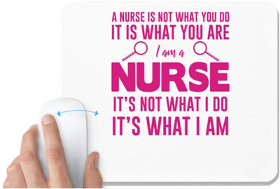 UDNAG White Mousepad 'Doctor' for Computer / PC / Laptop [230 x 200 x 5mm] Non Slip Base Mousepad(White)