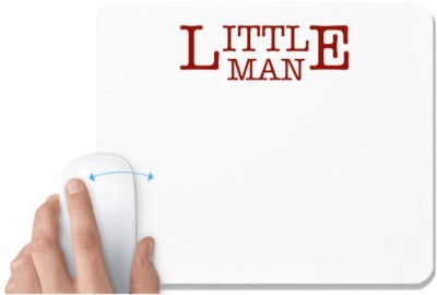 UDNAG White Mousepad 'Father Son | Little Man' for Computer / PC / Laptop [230 x 200 x 5mm] Mousepad(White)