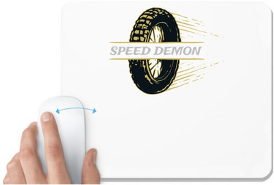 UDNAG White Mousepad 'Speed Demon' for Computer / PC / Laptop [230 x 200 x 5mm] Mousepad(White)