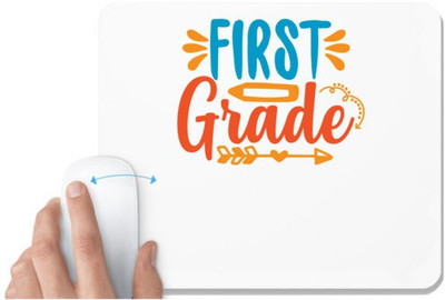 UDNAG White Mousepad 'School Teacher | first grade' for Computer / PC / Laptop [230 x 200 x 5mm] Mousepad(White)