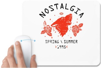 UDNAG White Mousepad 'Nostalgia, spring and summer' for Computer / PC / Laptop [230 x 200 x 5mm] Mousepad(White)