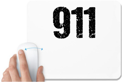 UDNAG White Mousepad '911' for Computer / PC / Laptop [230 x 200 x 5mm] Mousepad(White)