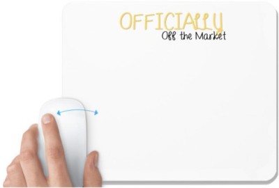 UDNAG White Mousepad 'Officially off the market' for Computer / PC / Laptop [230 x 200 x 5mm] Mousepad(White)