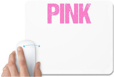 UDNAG White Mousepad 'PINK' for Computer / PC / Laptop [230 x 200 x 5mm] Mousepad(White)