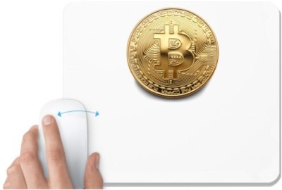 UDNAG White Mousepad 'Cryptocurrency | Bitcoin' for Computer / PC / Laptop [230 x 200 x 5mm] Mousepad(White)